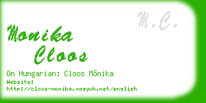 monika cloos business card